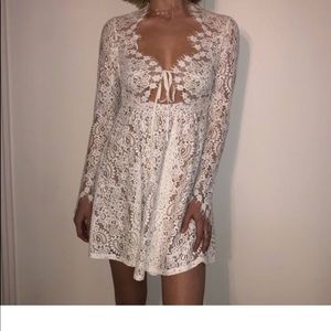 Adorable white lace For Love and Lemons dress